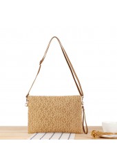 Dark Camel Color Magnetic Shoulder Bag