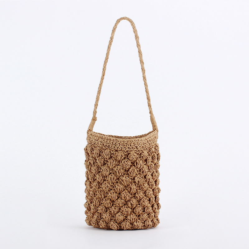 Dark Camel Open Shoulder Tote Bag
