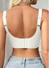 White Color Push-up Scoop Neck Bra