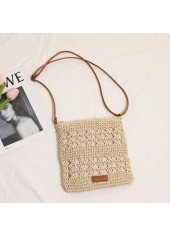 Beige Color Open Shoulder Tote Bag