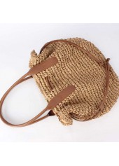 Dark Camel Color Drawstring Hand Bag
