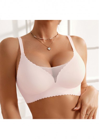 Three Quarters Cup Light Pink Bra