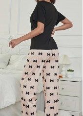 Light Pink Round Neck Lounge Top and Pants