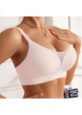 Three Quarters Cup Light Pink Bra