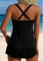 Mid Waisted Tummy Coverage Mint Green Tankini Set
