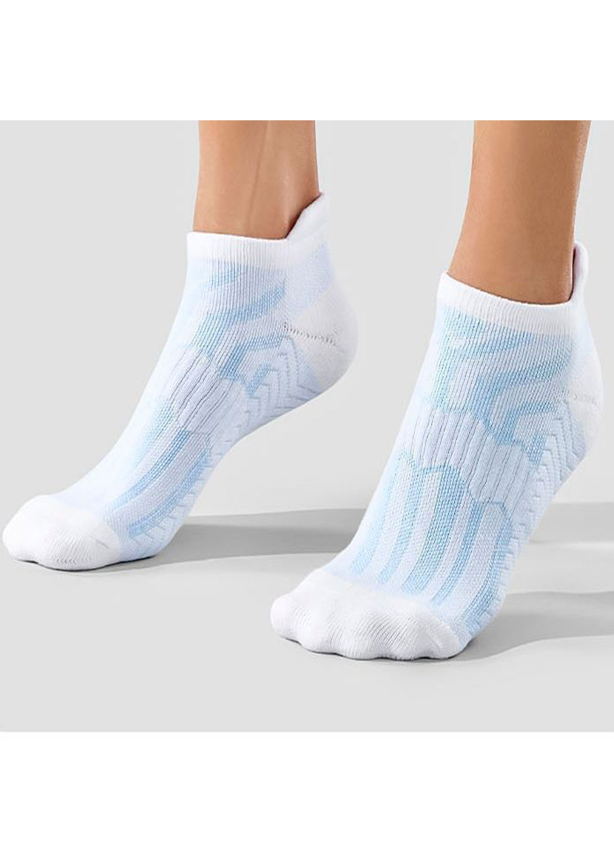 Low Cut Striped Light Blue Socks