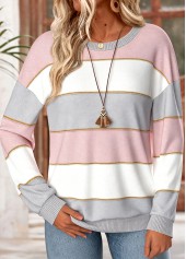Striped Multi Color Sweatshirt