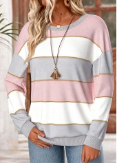 Striped Multi Color Sweatshirt