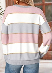 Striped Multi Color Sweatshirt