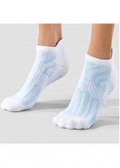 Low Cut Striped Light Blue Socks