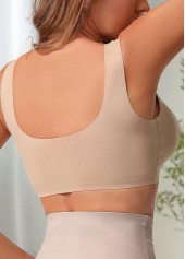Scoop Gray Color Brown Push-up Bra