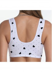 White Color Lace V Neck Bra