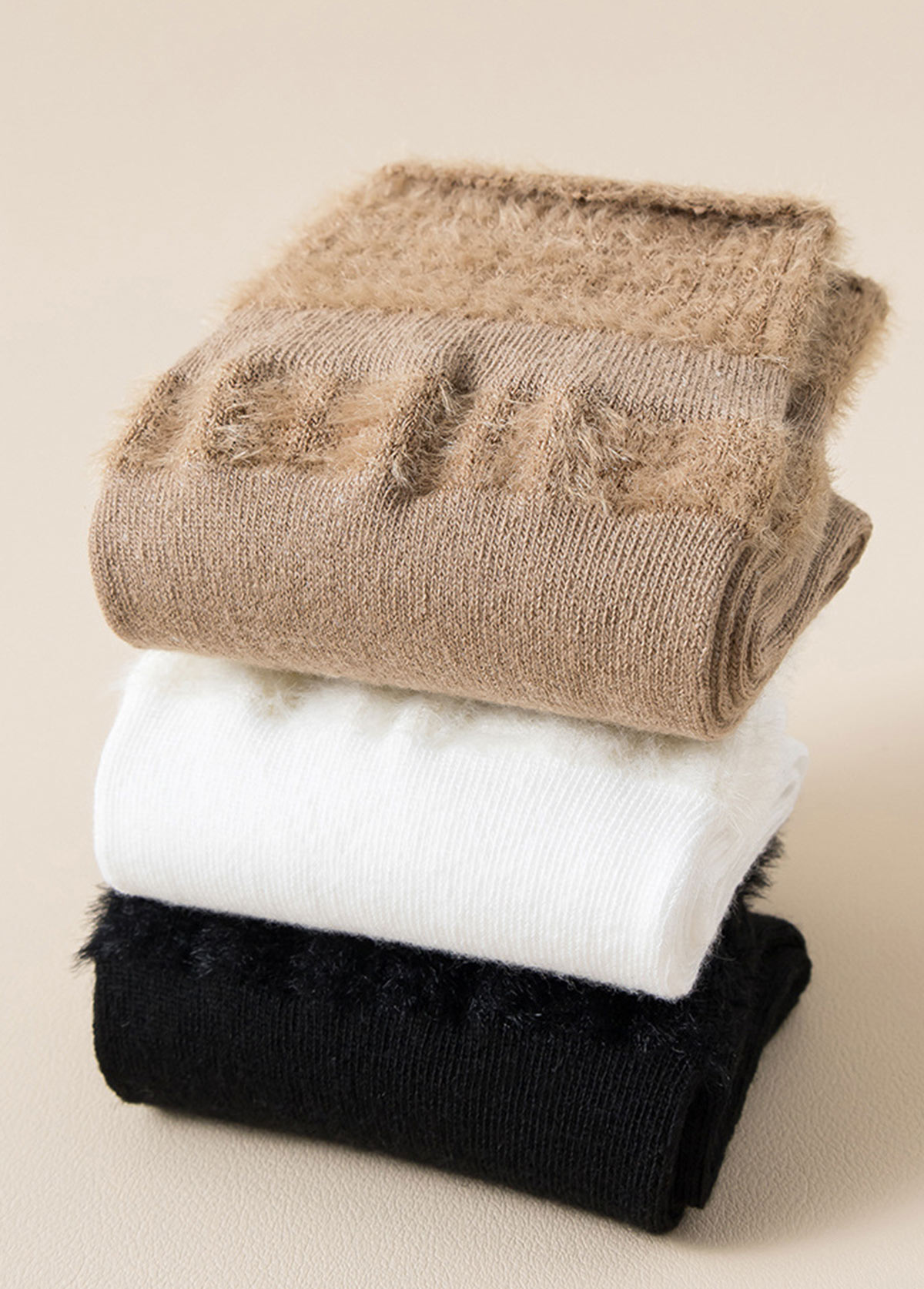 Mid Calf Multi Color Cotton Blend Socks