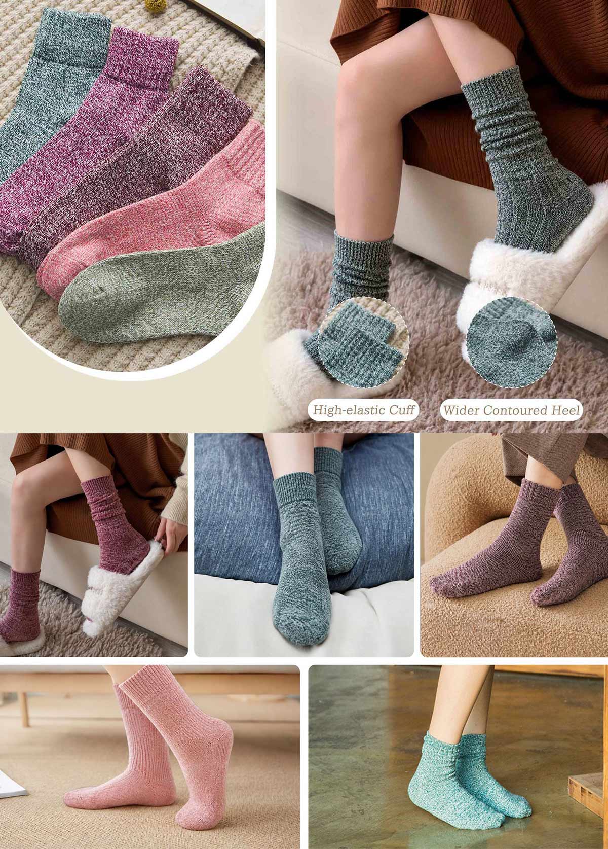 Low Cut Multi Color Cotton Blend Socks