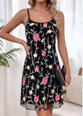 Two-piece Black Long Sleeve Round Neck Dress and Cardigan