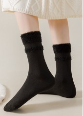 Mid Calf Multi Color Cotton Blend Socks