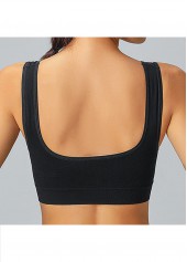 Soft Padded V Neck Wire Free Sports Bra