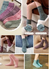 Low Cut Multi Color Cotton Blend Socks
