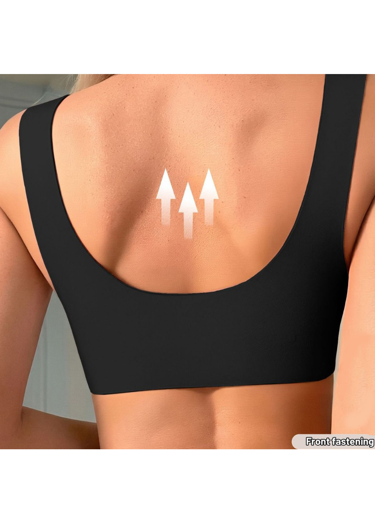 Black V Neck Soft Wire Free Daily Bra