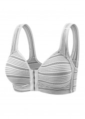 Light Grey Marl Scoop Neck Bra