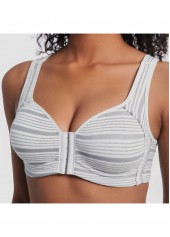 Light Grey Marl Scoop Neck Bra