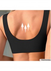 Black V Neck Soft Wire Free Daily Bra